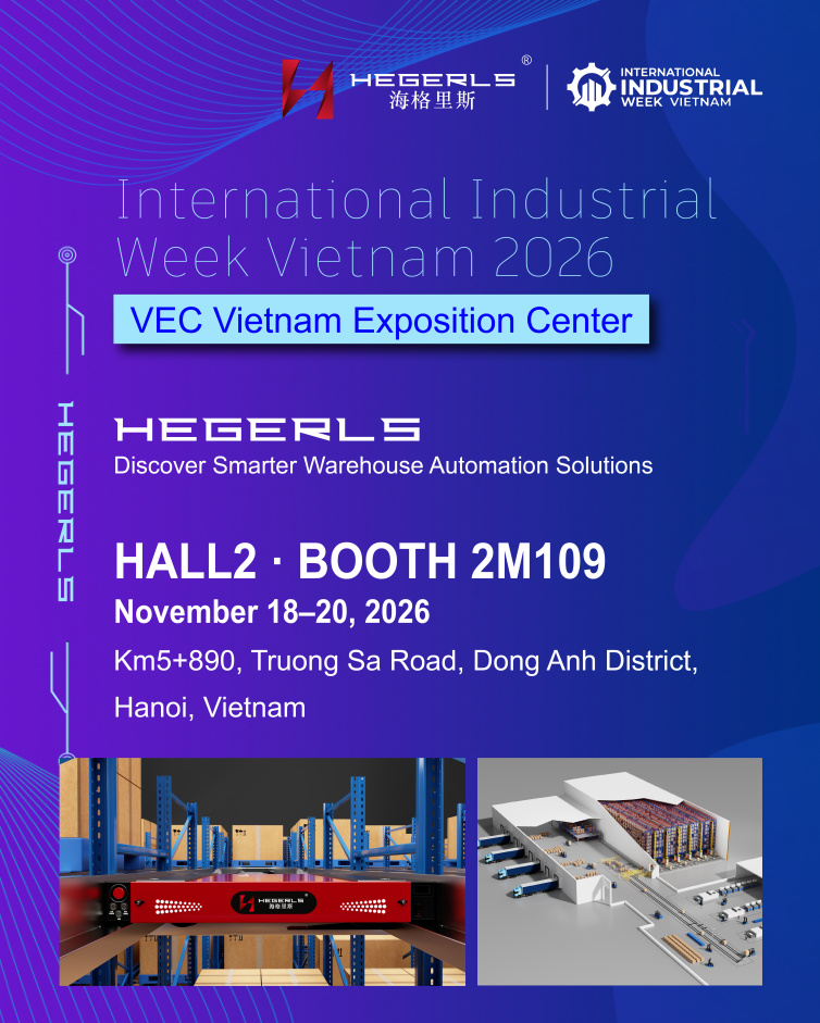 HEGERLS International Industrial Week Vietnam 2026 Booth 2M109 warehouse automation preview